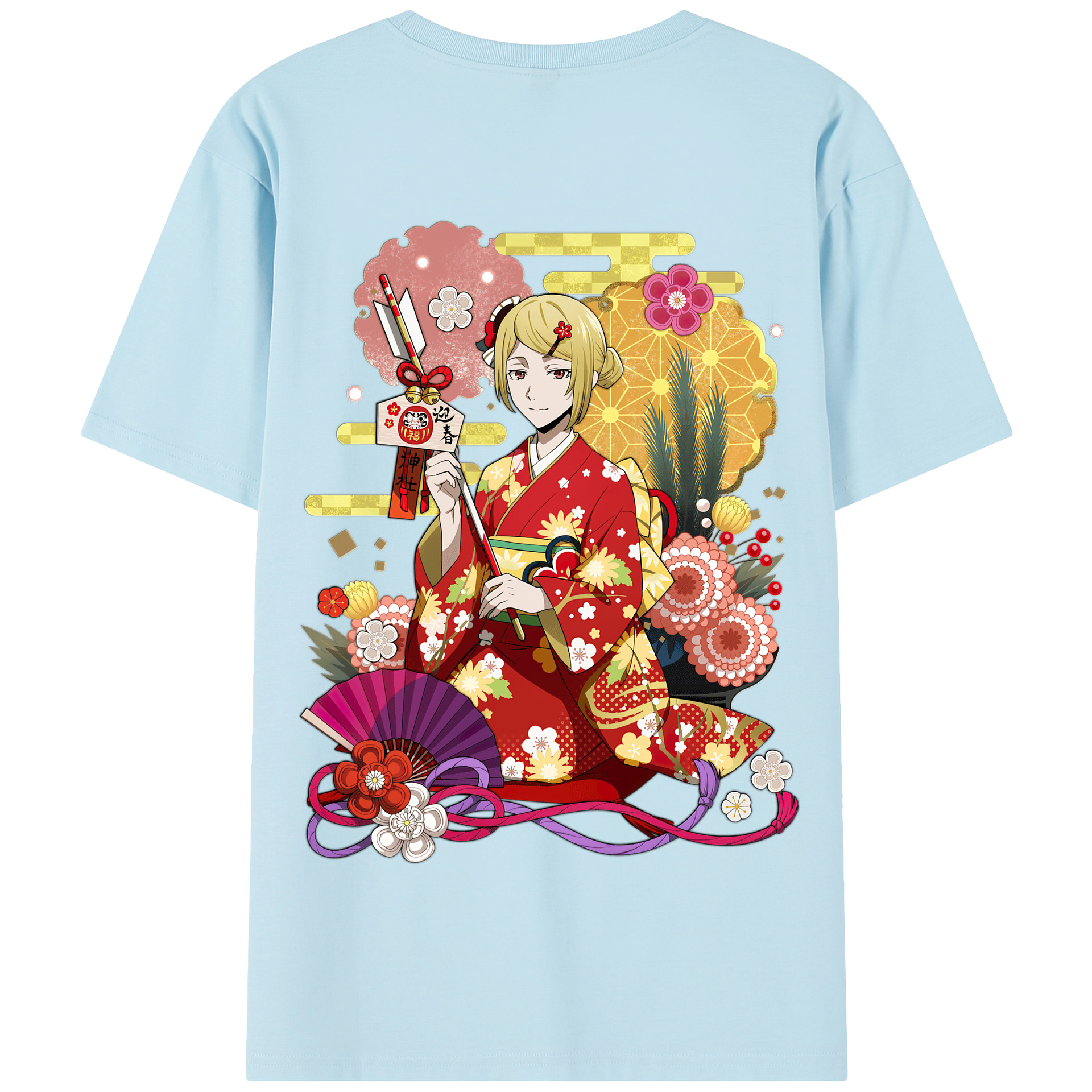 （画像用） 文豪ストレイドッグス Bungo Stray Dogs 綿100％半袖Tシャツ（背面プリント）